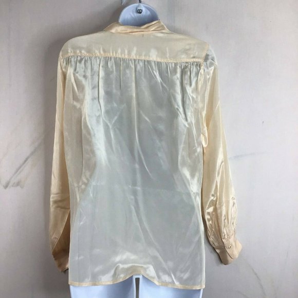 Diesel Women's Ivory Classic Long Sleeve Club Collar Button Up Casual Shirt XXS - Picture 5 of 10